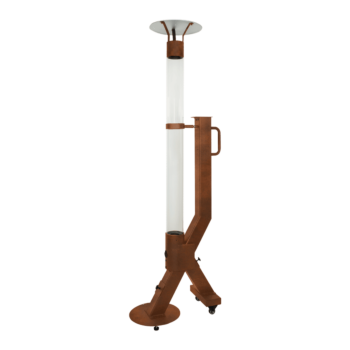 Pellet heizstrahler - Rocket - Corten