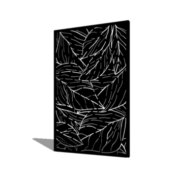 Pulverbeschichtetes Stahlpaneel Blätter 120 x 6 x 190 cm