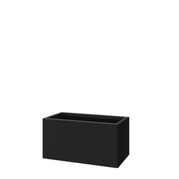 Pflanzkübel aus Stahl - Rechteckig - 100 x 50 x 50 cm - RAL9005 matte (schwarz) - Mit Bodenplatte Pflanzkübel aus Stahl - Rechteckig - 100 x 50 x 50 cm - RAL9005 matte (schwarz) - Mit Bodenplatte