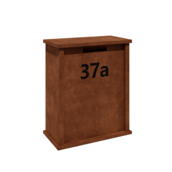 Cortenstahl Briefkasten - Arizona L - 80 x 40 x 100 cm