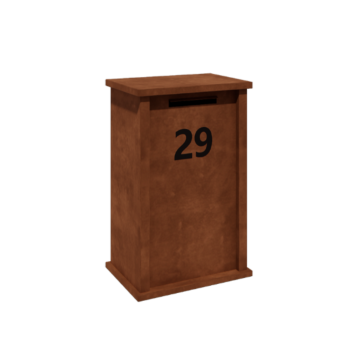 Cortenstahl Briefkasten - Arizona M - 60 x 40 x 100 cm