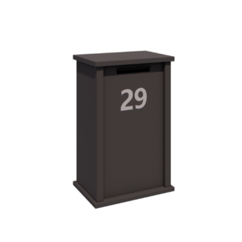Briefkasten aus Stahl - Arizona M - 60 x 40 x 100 cm - RAL7016 matte (anthrazitgrau)
