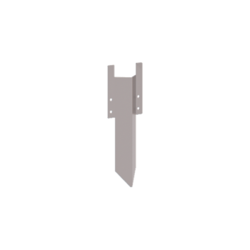 Erdspieß aus verzinktem Stahl Niedrig 12 - 15 cm