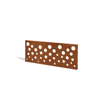 Sichtschutzzaun aus Cortenstahl H Paneel B 120 x 47,5 cm