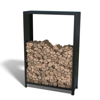 Holzlager aus Stahl - Indiana - 120 x 40 x 180 cm - Andere RAL farbe