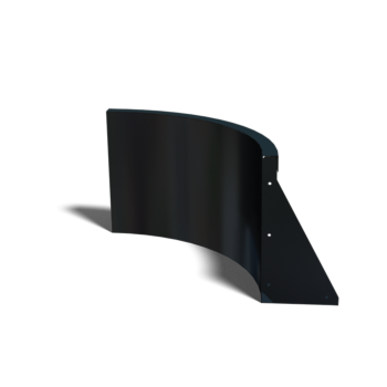 Stützmauer aus Stahl - Innenkurve - 50 x 50 x 40 cm - Andere RAL farbe