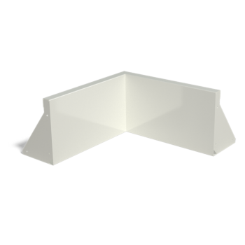 Stützmauer aus Stahl - Innenecke - 50 x 50 x 30 cm - RAL9005 matte (schwarz)