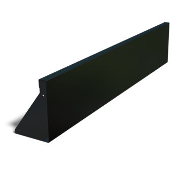 Stützmauer aus Stahl - Gerade - 150 x 30 cm - RAL9005 matte (schwarz)