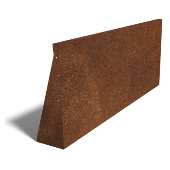 Stützwand aus Cortenstahl gerade 150 cm (Höhe 60 cm)