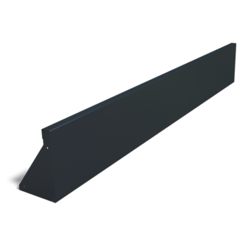 Stützmauer aus Stahl - Gerade - 200 x 30 cm - RAL9005 matte (schwarz)