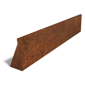 Stützwand aus Cortenstahl gerade 200 cm (Höhe 40 cm)