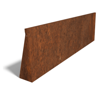 Stützwand aus Cortenstahl gerade 200 cm (Höhe 60 cm)