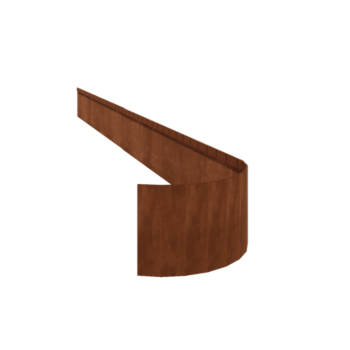 Cortenstahl Beeteinfassung - Abgeflacht FLEX - Höhe 23 cm - 240 cm