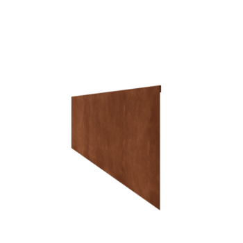 Cortenstahl Beeteinfassung - Abgeflacht - Höhe 35 cm - 240 cm