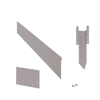 Rasenkante abgeflacht aus verzinktem Stahl 13 cm kompletter Satz pro 15 meter
