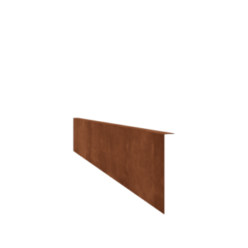 Cortenstahl Beeteinfassung - Gebogen - Höhe 22 cm - 240 cm