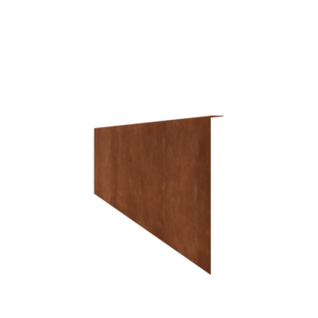 Beeteinfassung gebogen aus Cortenstahl 34 cm (Länge 240 cm)