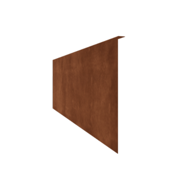 Cortenstahl Beeteinfassung - Gebogen - Höhe 45 cm - 150 cm