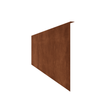 Cortenstahl Beeteinfassung - Gebogen - Höhe 45 cm - 240 cm