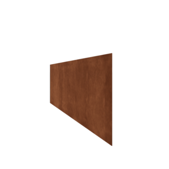 Cortenstahl Beeteinfassung - Gerade - Höhe 37,5 cm - 150 cm