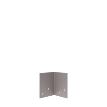 Verbindungsplatte 90º aus verzinktem Stahl Niedrig 12 - 15 cm