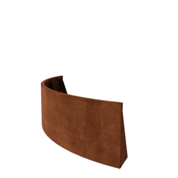 Cortenstahl Stützmauer - Außenkurve - 150 x 150 x 50 cm