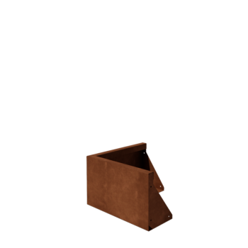 Cortenstahl Stützmauer - Außenecke - 50 x 50 x 30 cm