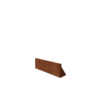 Stützwand aus Cortenstahl gerade 100 cm (Höhe 30 cm)
