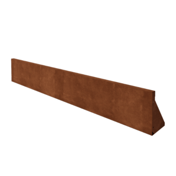 Stützwand aus Cortenstahl gerade 200 cm (Höhe 30 cm)