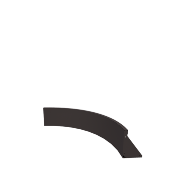 Stützmauer aus Stahl - Innenkurve - 100 x 100 x 30 cm - RAL7016 matte (anthrazitgrau)