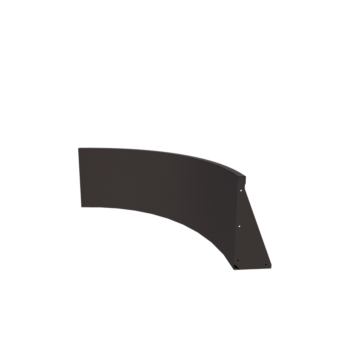 Stützmauer aus Stahl - Innenkurve - 100 x 100 x 50 cm - RAL7016 matte (anthrazitgrau)