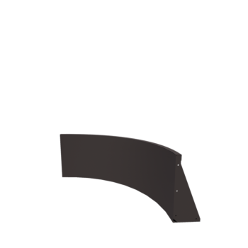 Stützmauer aus Stahl - Innenkurve - 100 x 100 x 50 cm - RAL7016 matte (anthrazitgrau)