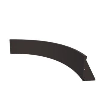 Stützmauer aus Stahl - Innenkurve - 150 x 150 x 40 cm - RAL7016 matte (anthrazitgrau)