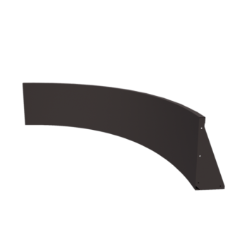 Stützmauer aus Stahl - Innenkurve - 150 x 150 x 50 cm - RAL7016 matte (anthrazitgrau)