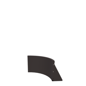 Stützmauer aus Stahl - Innenkurve - 50 x 50 x 40 cm - RAL7016 matte (anthrazitgrau)