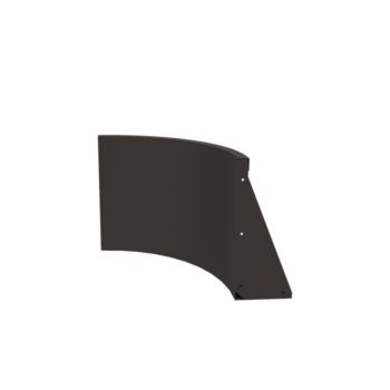 Stützmauer aus Stahl - Innenkurve - 50 x 50 x 50 cm - RAL7016 matte (anthrazitgrau)