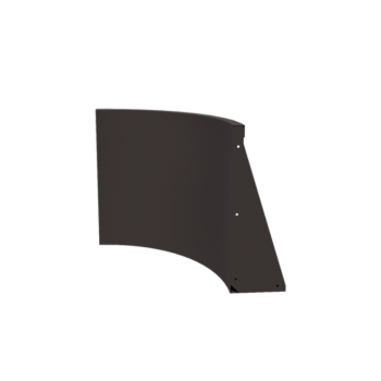 Stützmauer aus Stahl - Innenkurve - 50 x 50 x 60 cm - RAL7016 matte (anthrazitgrau)