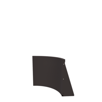 Stützmauer aus Stahl - Innenkurve - 50 x 50 x 60 cm - Andere RAL farbe