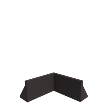 Stützmauer aus Stahl - Innenecke - 50 x 50 x 30 cm - Andere RAL farbe