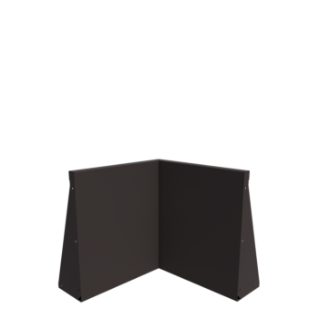 Stützmauer aus Stahl - Innenecke - 50 x 50 x 60 cm - Andere RAL farbe