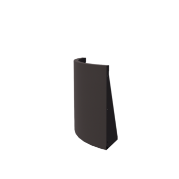 Stützmauer aus Stahl - Außenkurve - 50 x 50 x 60 cm - RAL7016 matte (anthrazitgrau)