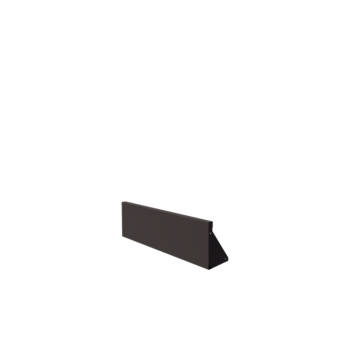 Stützmauer aus Stahl - Gerade - 100 x 30 cm - RAL7016 matte (anthrazitgrau)