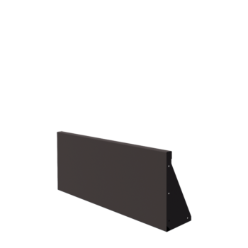 Stützmauer aus Stahl - Gerade - 100 x 40 cm - RAL7016 matte (anthrazitgrau)