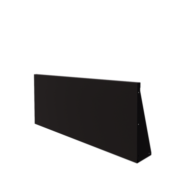 Stützmauer aus Stahl - Gerade - 150 x 60 cm - RAL9005 matte (schwarz)