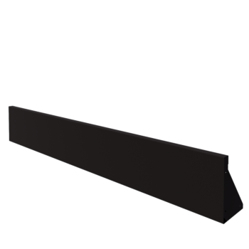 Stützmauer aus Stahl - Gerade - 200 x 30 cm - RAL9005 matte (schwarz)