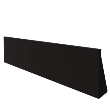 Stützmauer aus Stahl - Gerade - 200 x 50 cm - RAL9005 matte (schwarz)