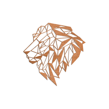 Cortenstahl Wanddeko - Löwe 2.0 Large - 81,3 x 80 cm