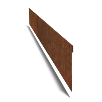 Beeteinfassung abgeflacht aus Cortenstahl 23 cm (Länge 240 cm)
