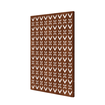 Cortenstahl-Paneel Dach Design Zusammensetzung 1 120 x 6 x 190 cm