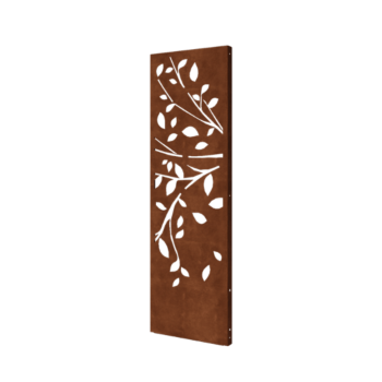 Cortenstahl-Paneel Baum Teil 2 60 x 6 x 190 cm